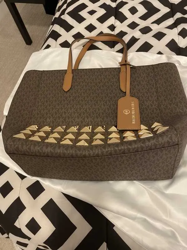 Sinclair Large Studded Logo Tote Bag