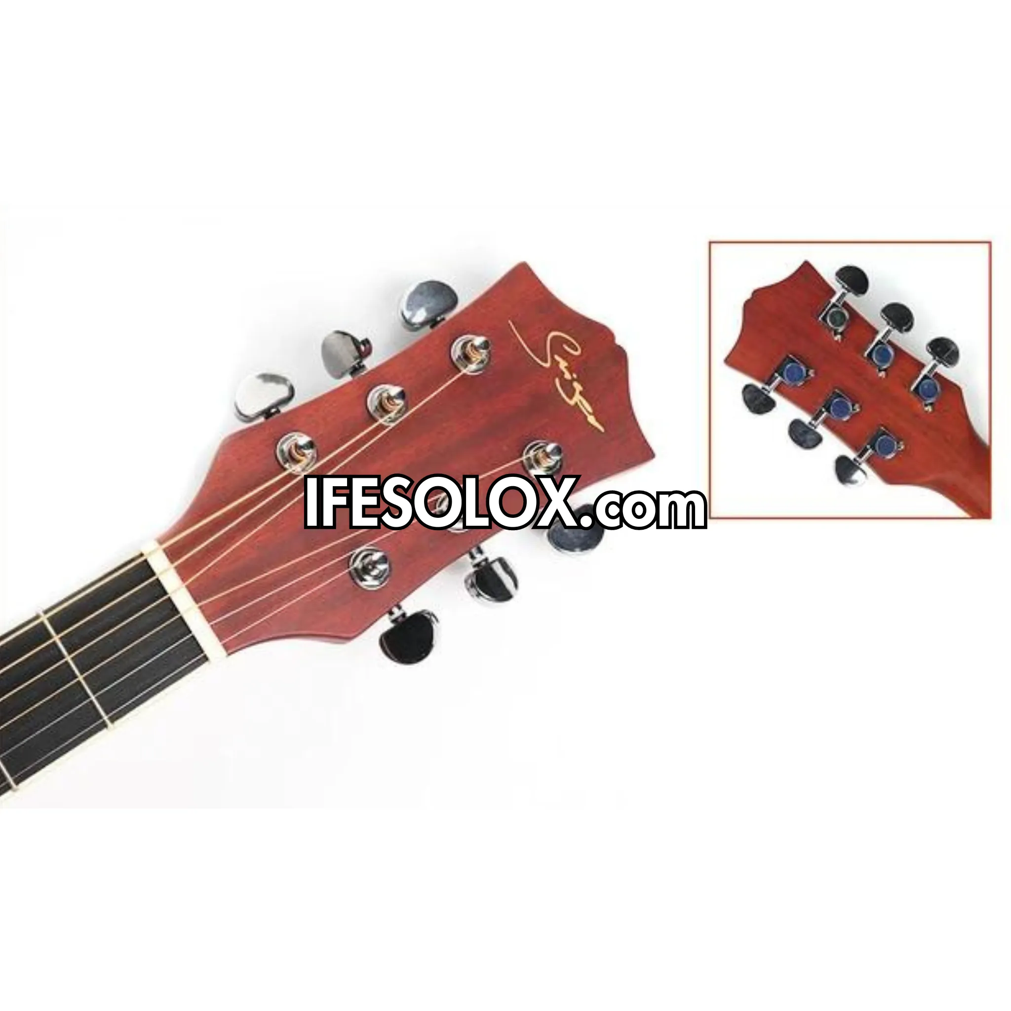 Smiger GA-412 41" Single-cut Acoustic Guitar with Belt and Bag - Brand New
