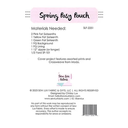 Spring Posy Pouch