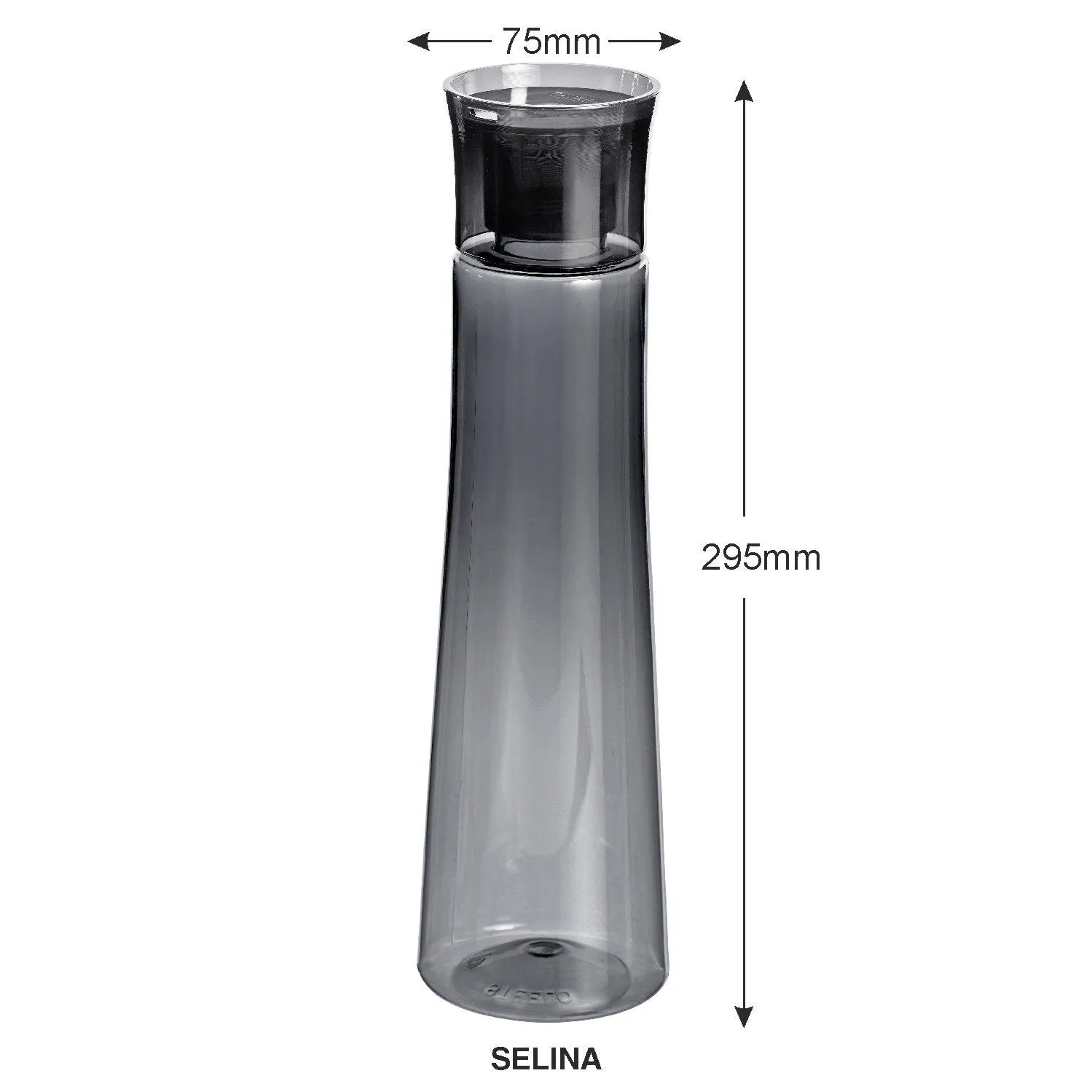 Steelo Selina Plastic Water Bottle, 1 Litre, Set of 4, Multicolour