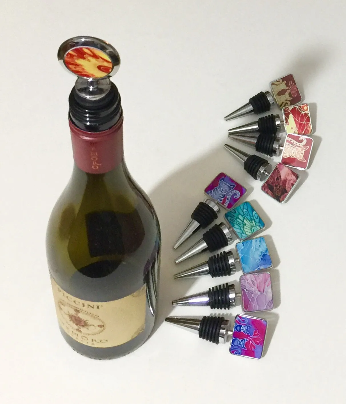 Tabby Cat Bottle Stopper  - Ginger Cat Bottle Bung  - Cat Lovers Gift - Smiley Cat Gift