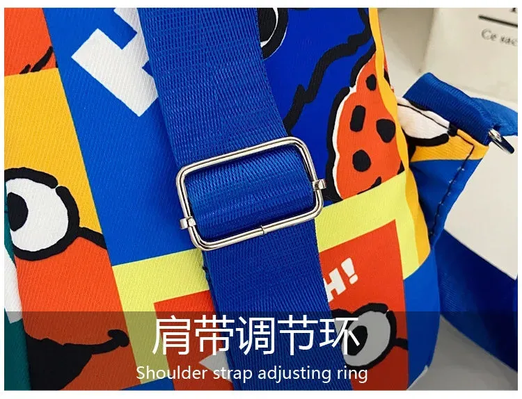 The Cartoon Print Crossbody Bag for Kids