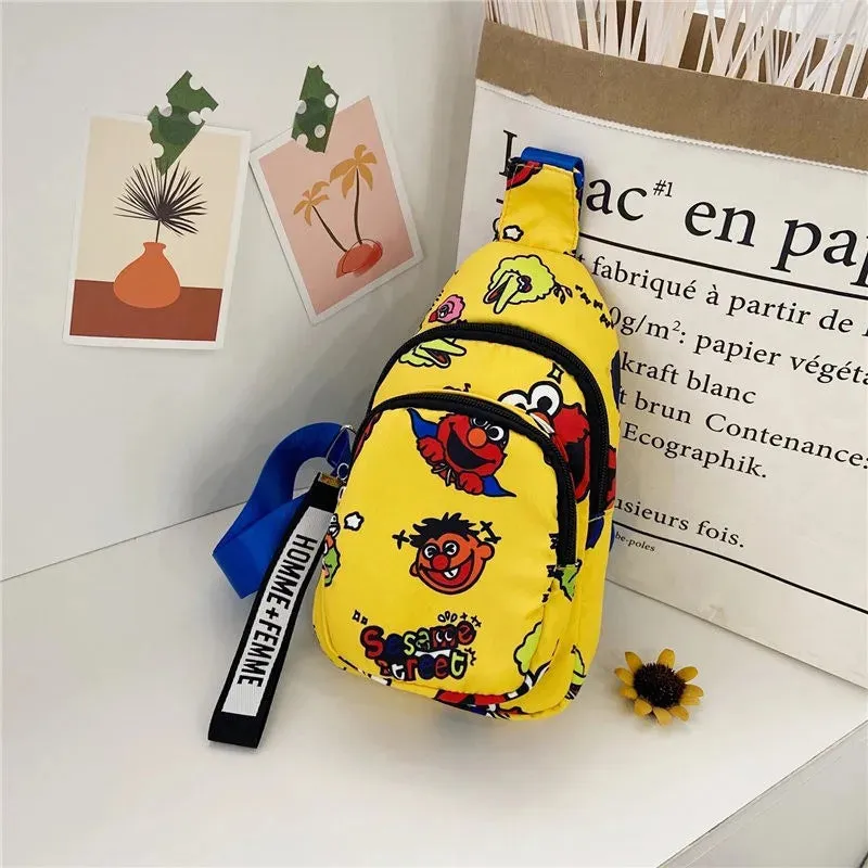 The Cartoon Print Crossbody Bag for Kids