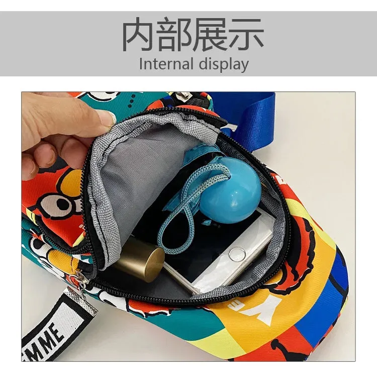 The Cartoon Print Crossbody Bag for Kids