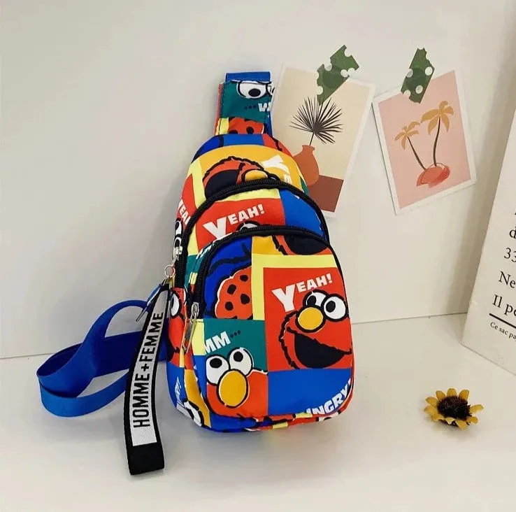 The Cartoon Print Crossbody Bag for Kids