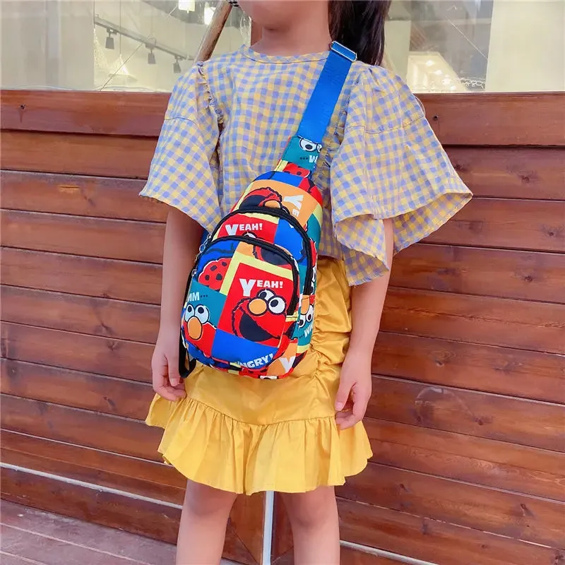 The Cartoon Print Crossbody Bag for Kids