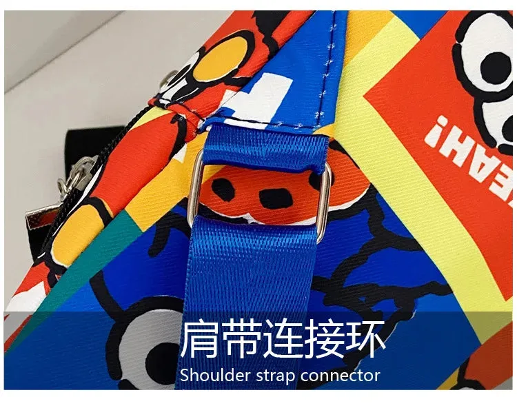 The Cartoon Print Crossbody Bag for Kids