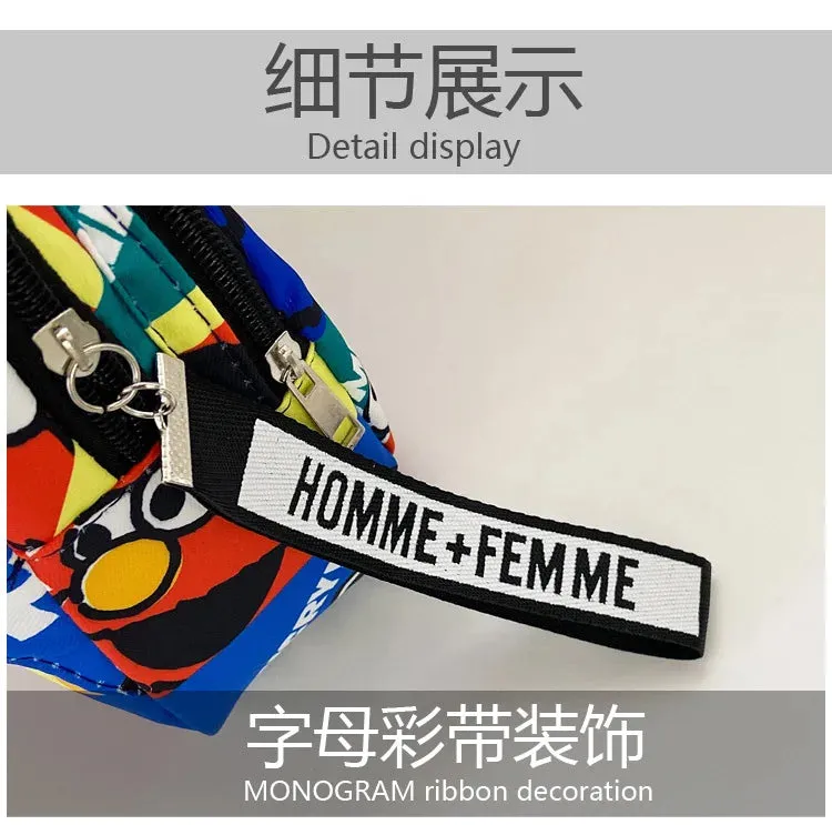 The Cartoon Print Crossbody Bag for Kids
