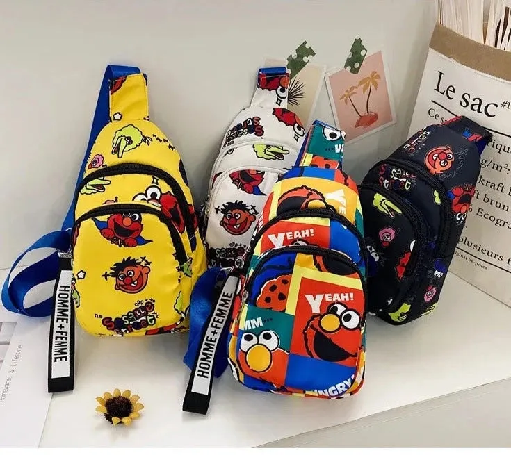 The Cartoon Print Crossbody Bag for Kids