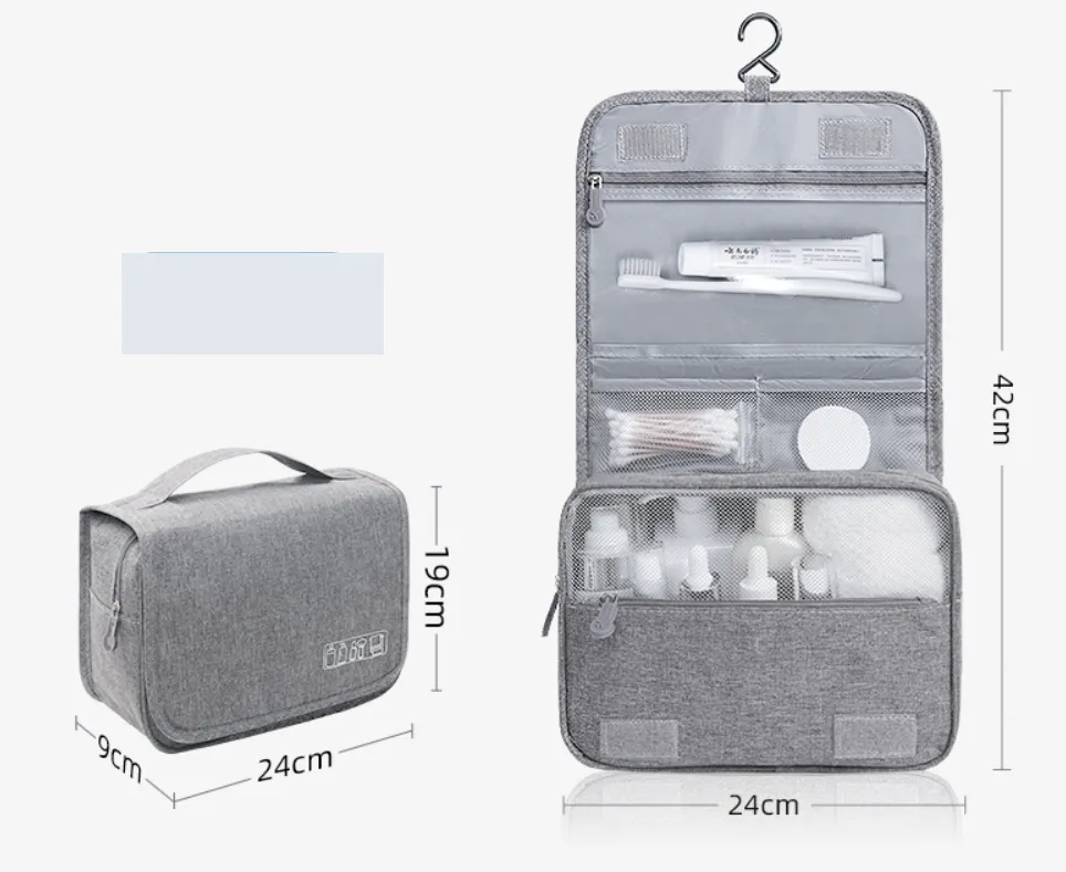 Toilet bag for men, portable business trip, dry and wet separation storage bag, waterproof large capacity makeup, travel clothes, washing and care