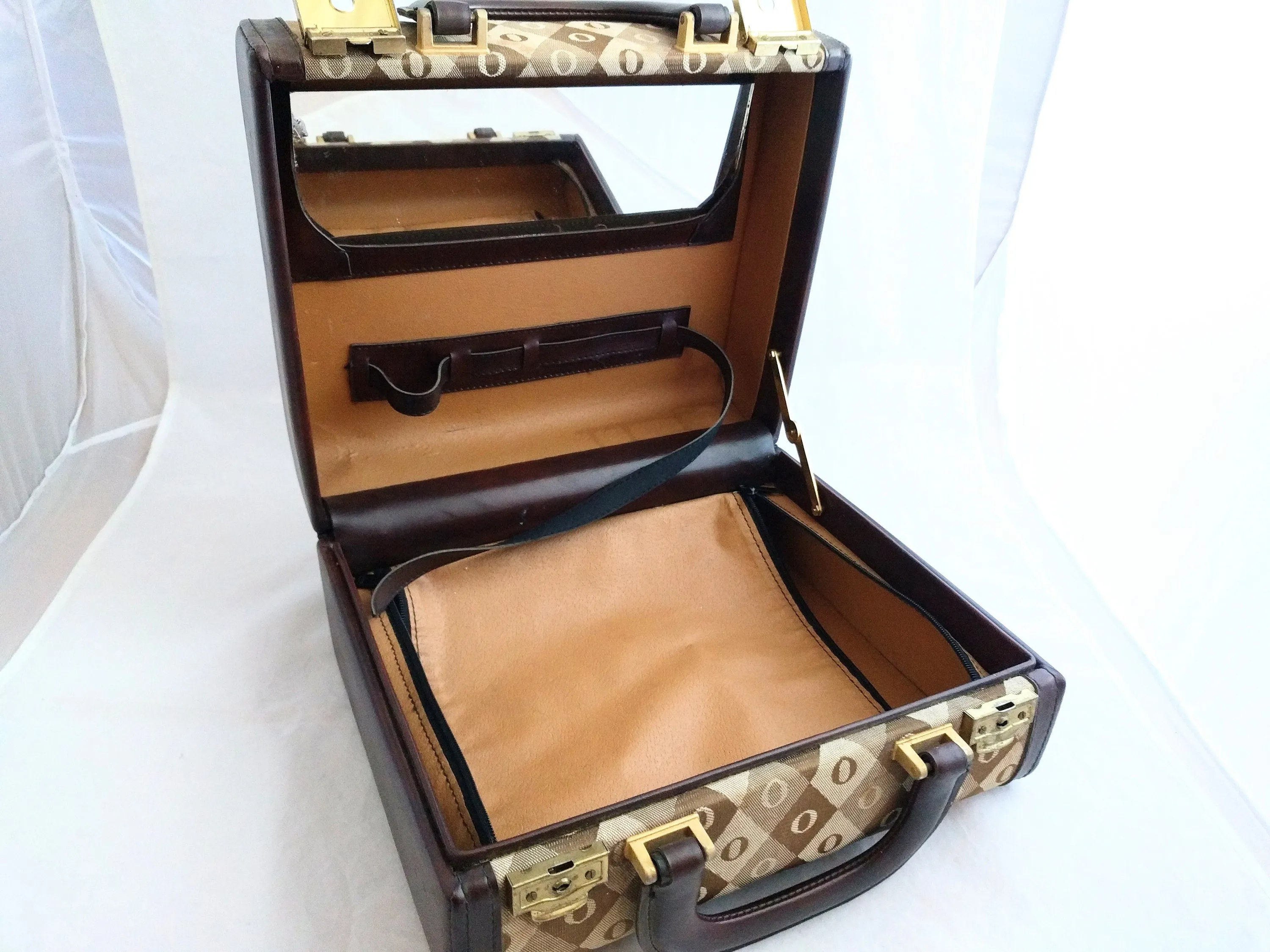 Travel Case – Classic Makeup Carrying Case, Retro Beauty Storage, Compact and Stylish