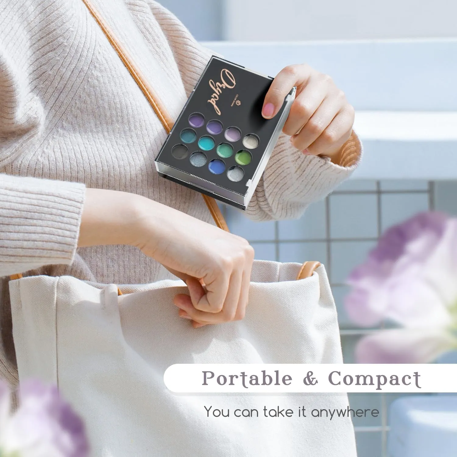 Ultimate Portable Makeup Palette Set for Girls - 24 Colors, Brushes & Mirror Essentials