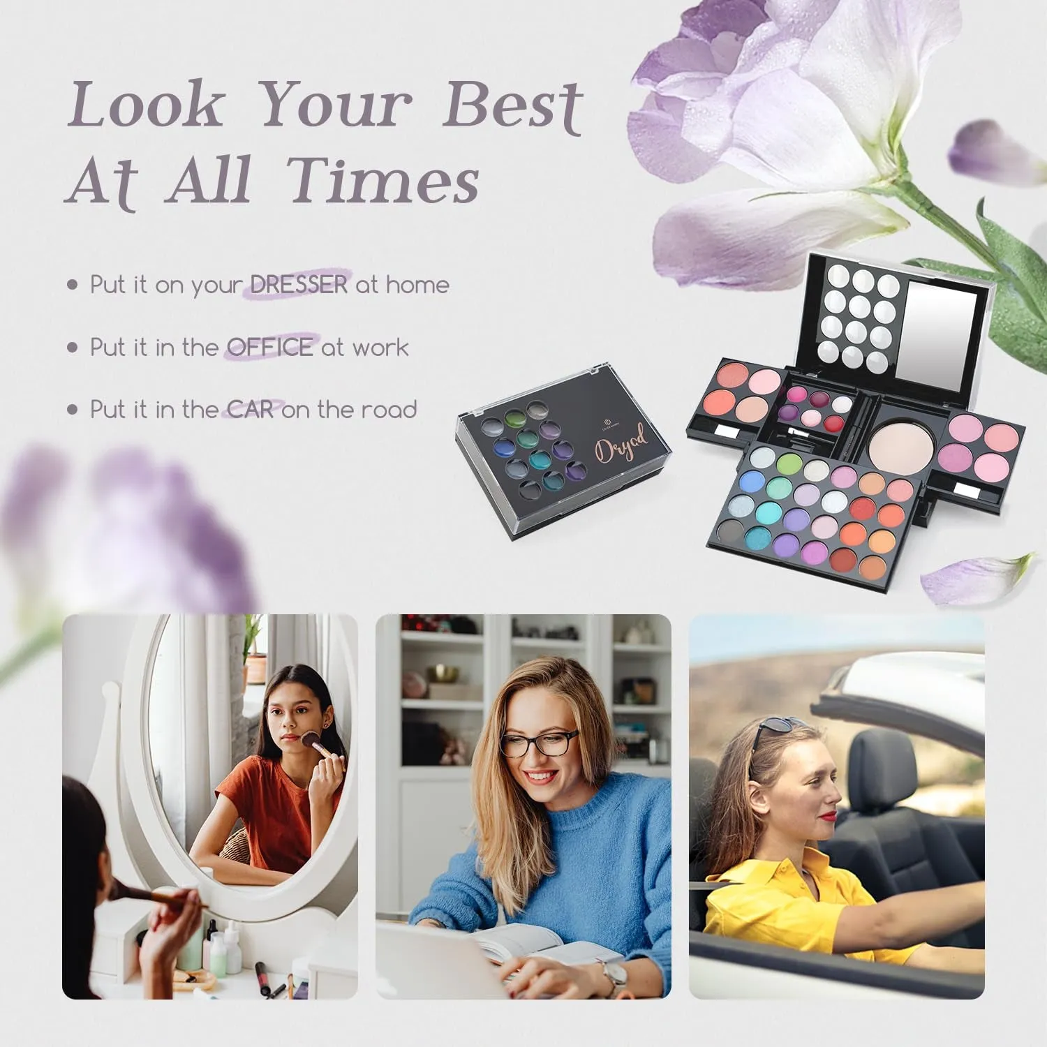 Ultimate Portable Makeup Palette Set for Girls - 24 Colors, Brushes & Mirror Essentials