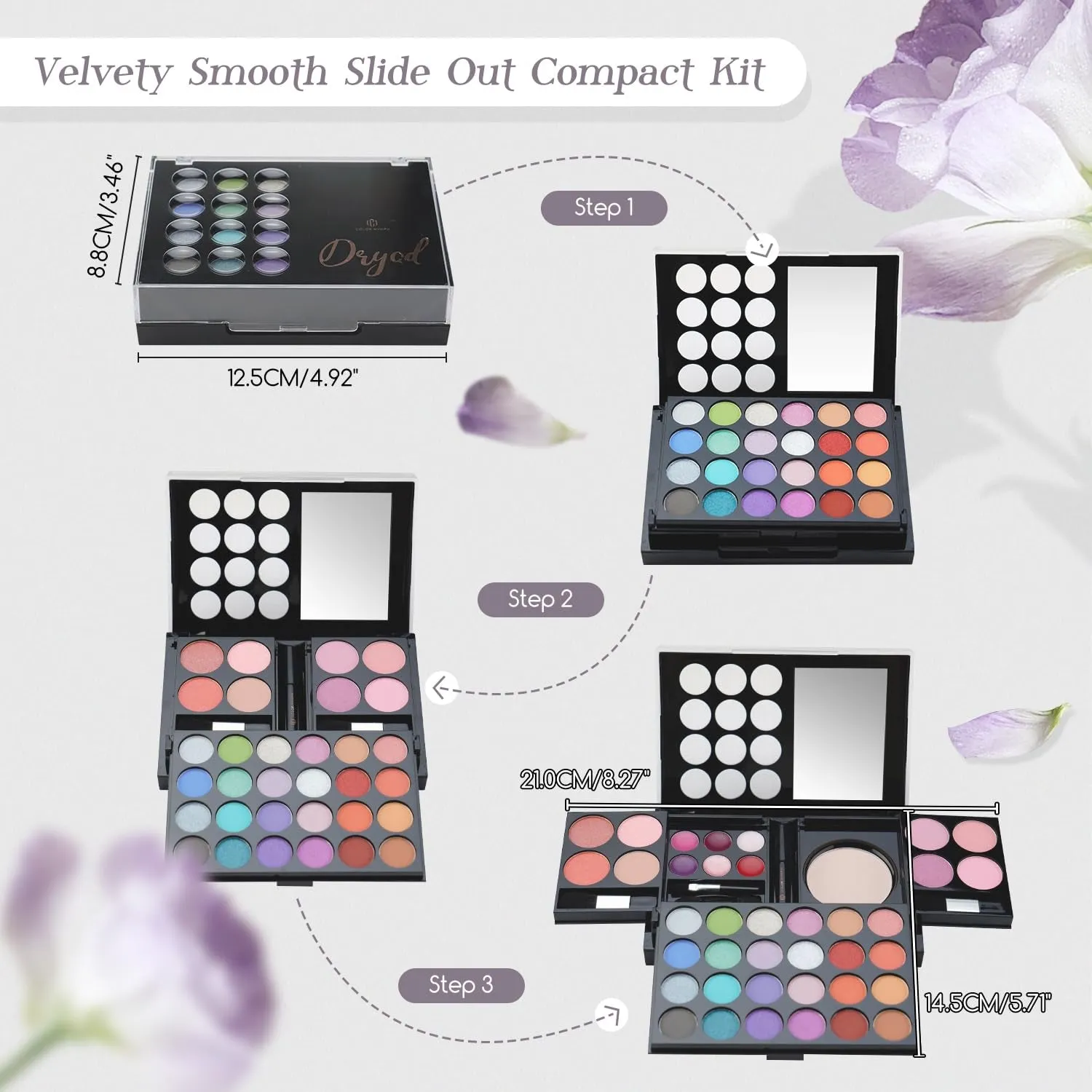 Ultimate Portable Makeup Palette Set for Girls - 24 Colors, Brushes & Mirror Essentials