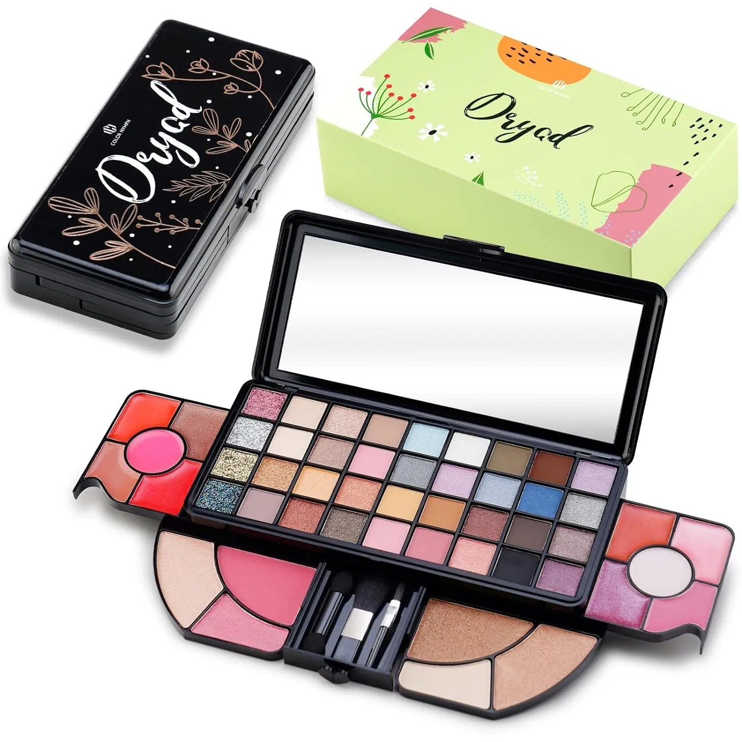 Ultimate Portable Makeup Palette Set for Girls - 24 Colors, Brushes & Mirror Essentials