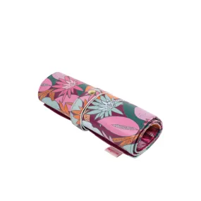 Vegan Leather Roll Up Makeup Bag • Large