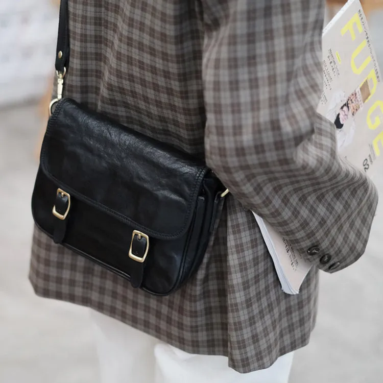 Vintage Women's Leather Satchel Bag Cross Shoulder Bag For Women