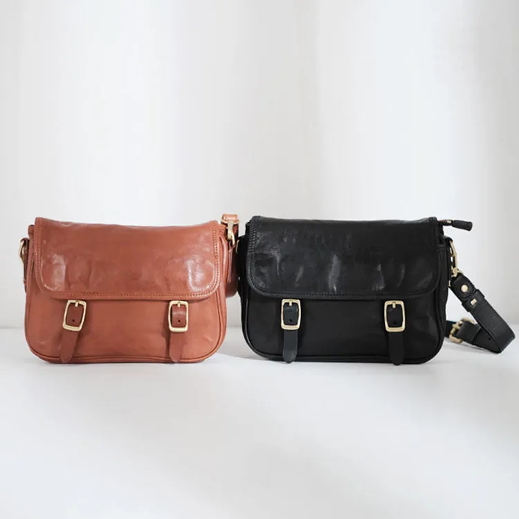 Vintage Women's Leather Satchel Bag Cross Shoulder Bag For Women