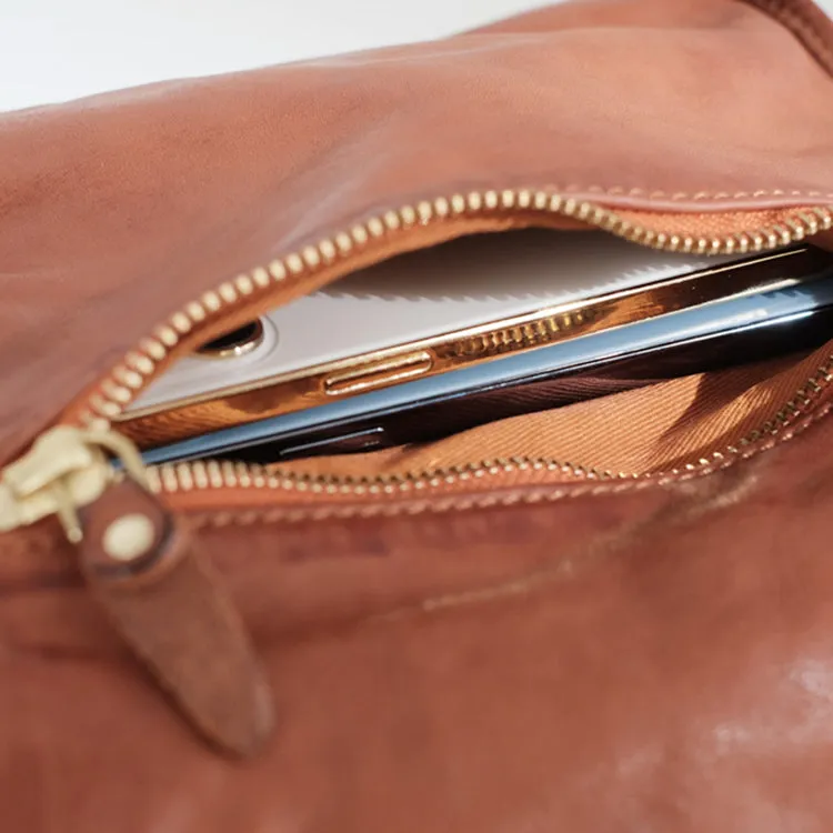 Vintage Women's Leather Satchel Bag Cross Shoulder Bag For Women