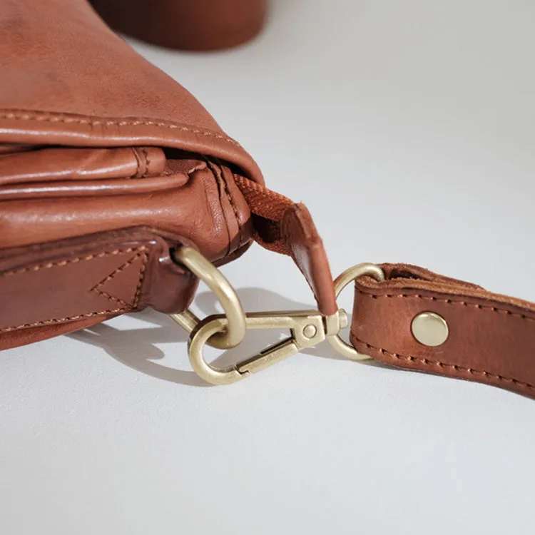 Vintage Women's Leather Satchel Bag Cross Shoulder Bag For Women