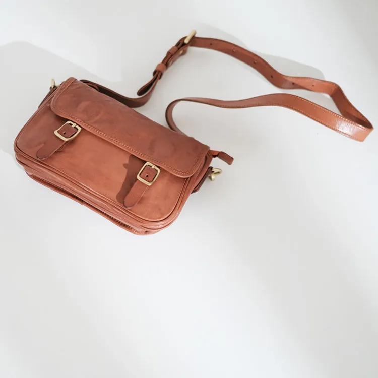 Vintage Women's Leather Satchel Bag Cross Shoulder Bag For Women