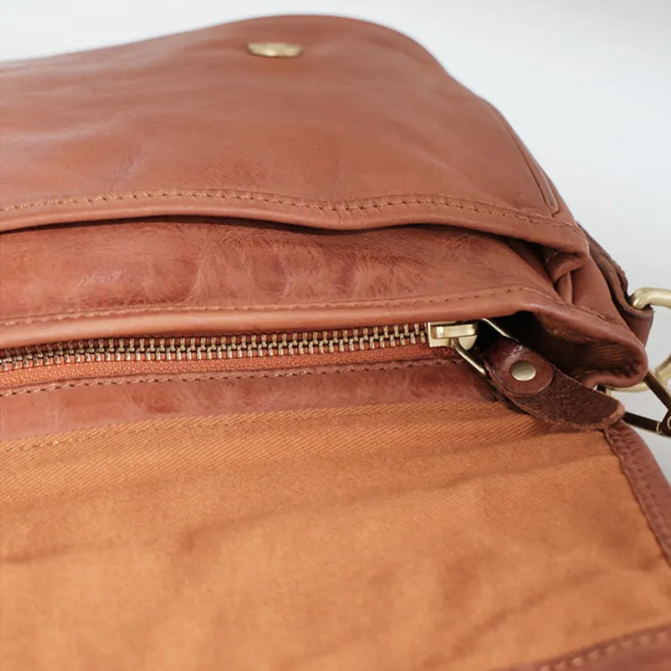 Vintage Women's Leather Satchel Bag Cross Shoulder Bag For Women
