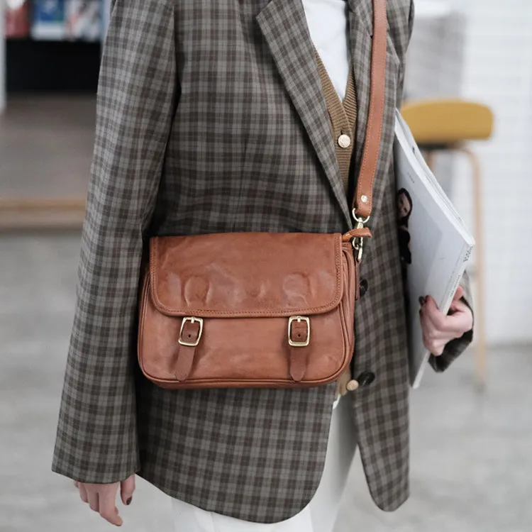 Vintage Women's Leather Satchel Bag Cross Shoulder Bag For Women