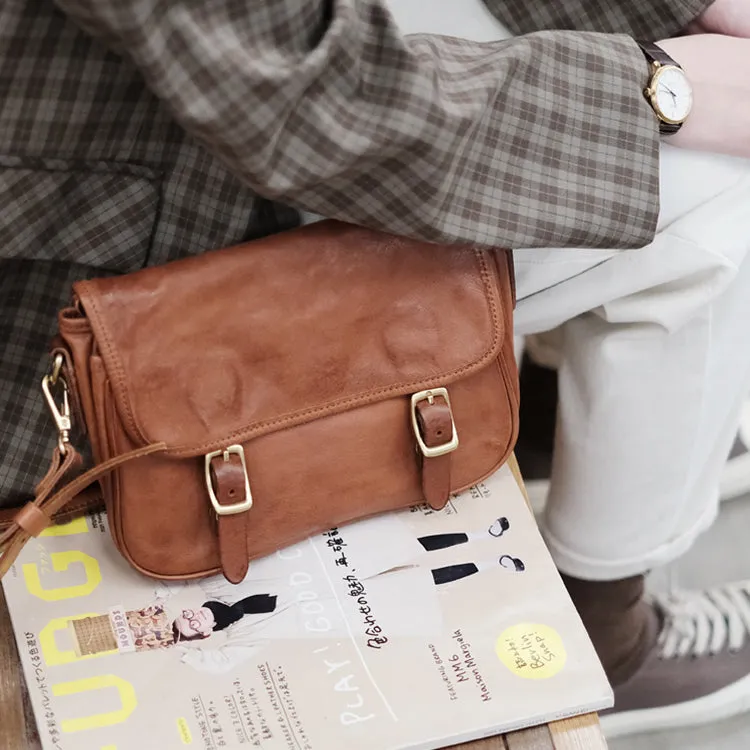 Vintage Women's Leather Satchel Bag Cross Shoulder Bag For Women
