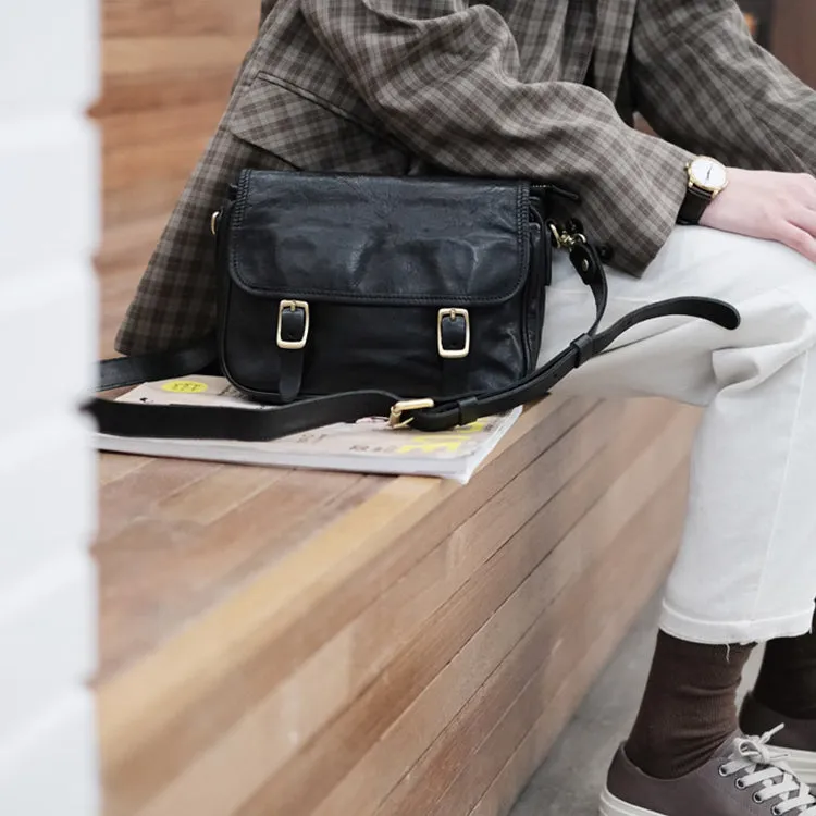 Vintage Women's Leather Satchel Bag Cross Shoulder Bag For Women