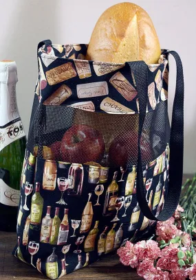 Vinyl Mesh Market Bag Patttern by Cut Loose Press