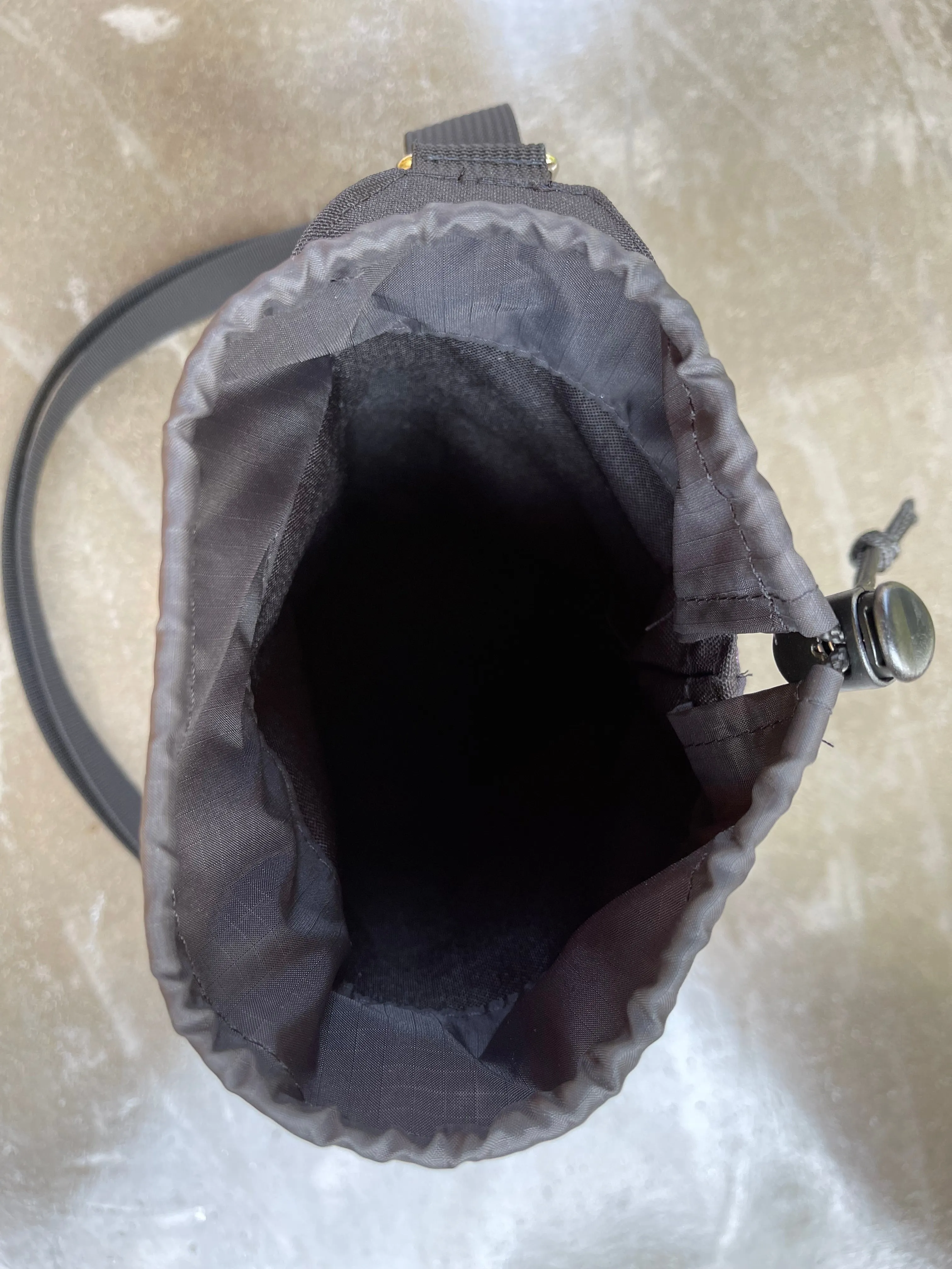 Water Bottle Crossbody Bag - Day Drinker - Cattitude Fabric Pocket