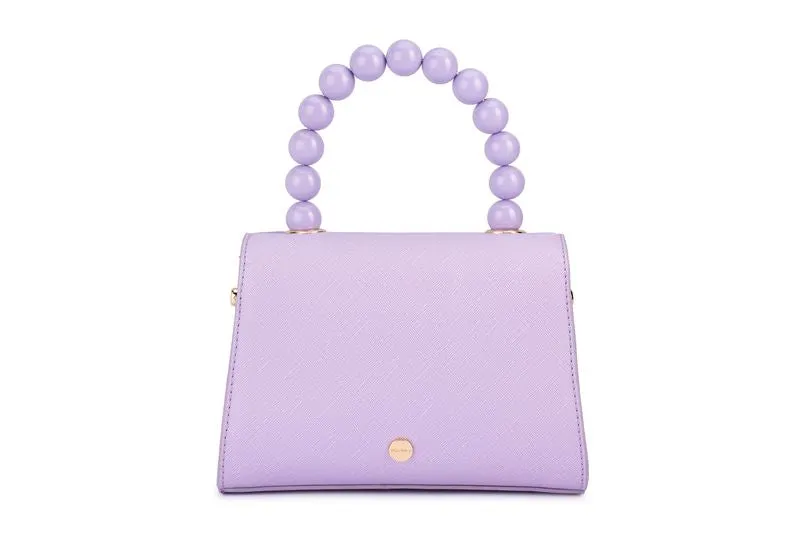 Wendy Acrylic Bead Bag (Lilac)