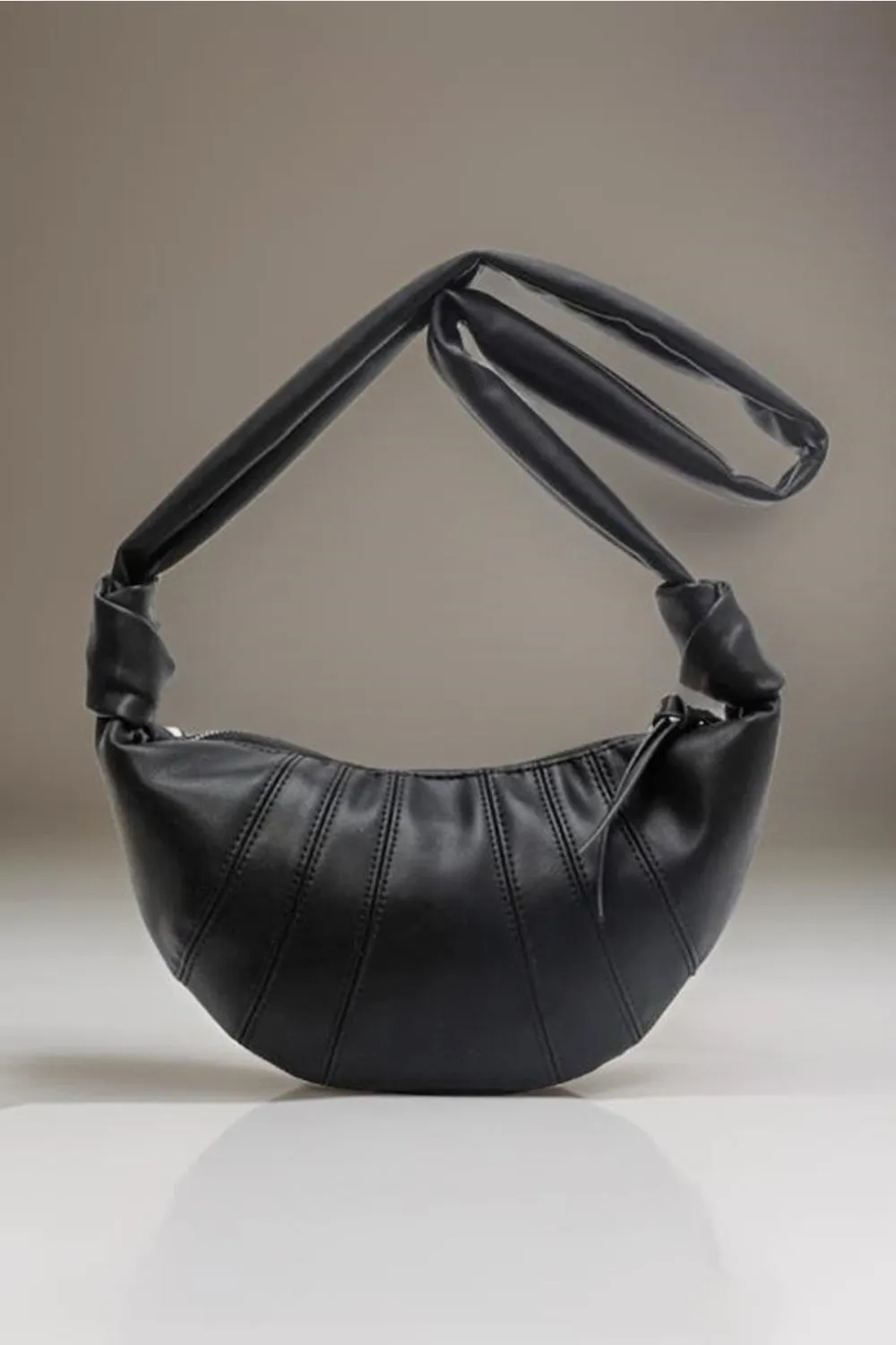 Women's Zenana Vegan Leather Croissant Crossbody Bag