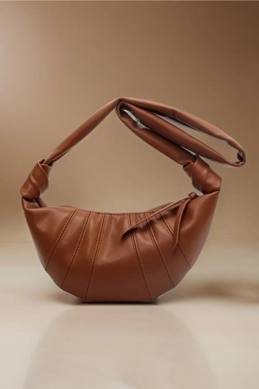Women's Zenana Vegan Leather Croissant Crossbody Bag