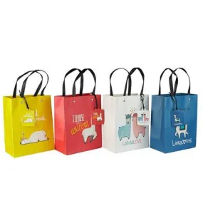 XL Illustrated Llama Gift Bag - 32cm x 42cm x 11.5cm