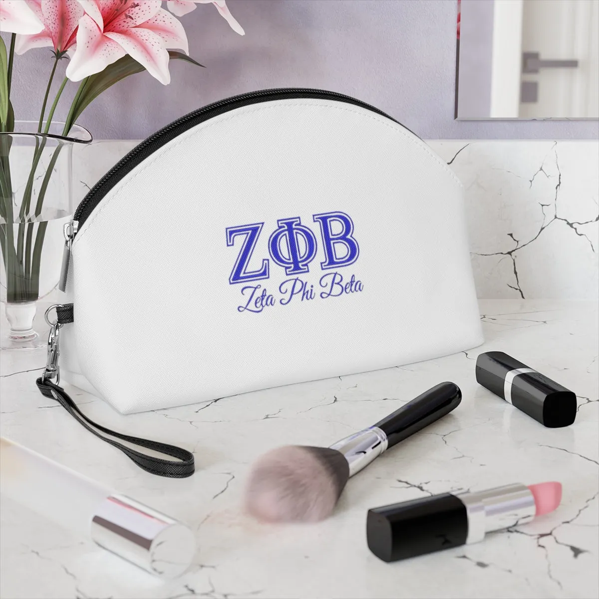 Zeta Phi Beta Makeup Bag