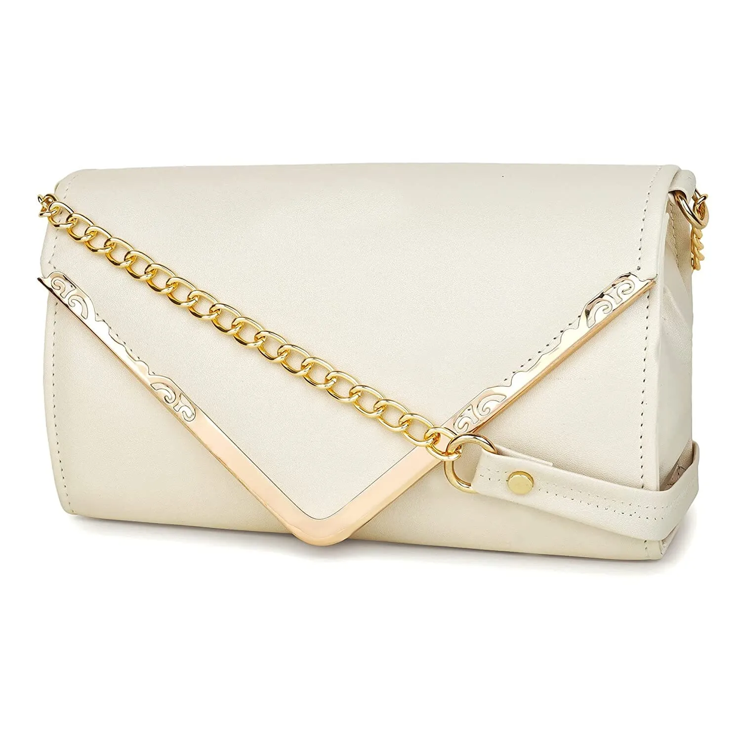 zubstore Crossbody  Off White Colour Slingbag For Womens & Girls