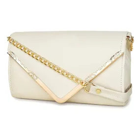 zubstore Crossbody  Off White Colour Slingbag For Womens & Girls